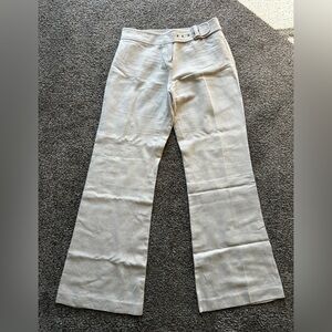 J. Crew Light Beige Linen Pants